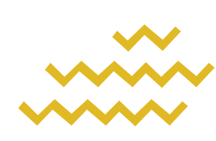 Rubans Jaunes Empilés – Design Graphique Minimaliste Trois rubans horizontaux jaune moutarde empilés, avec des extrémités en chevron. Le texte visible semble tronqué ou stylisé.